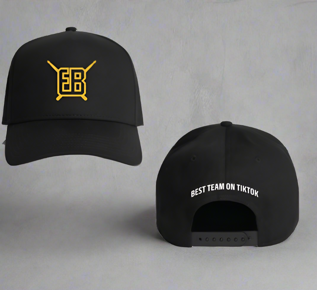 EB Baseball cap black and yellow